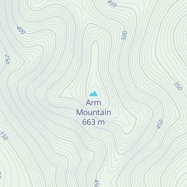 Map of Arm Mountain