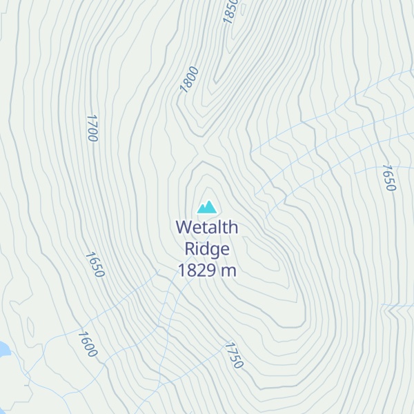 Map of Wetalth Ridge