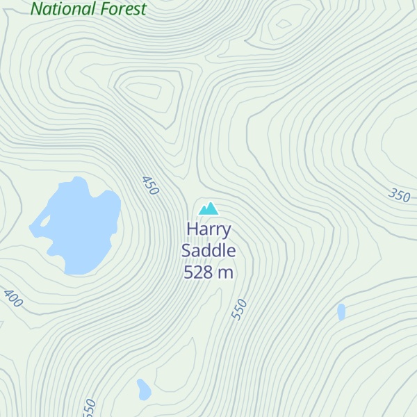 Map of Harry Saddle