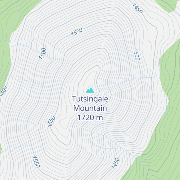 Map of Tutsingale Mountain