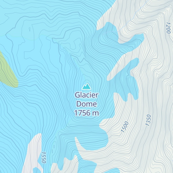 Map of Glacier Dome