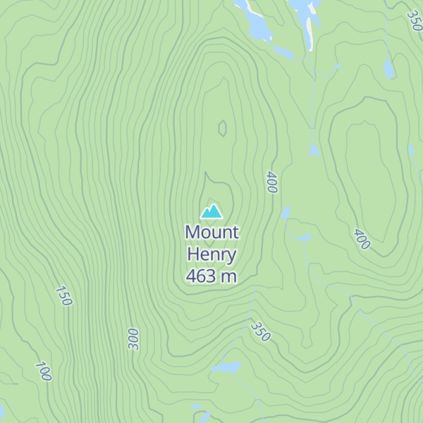 Map of Mount Henry