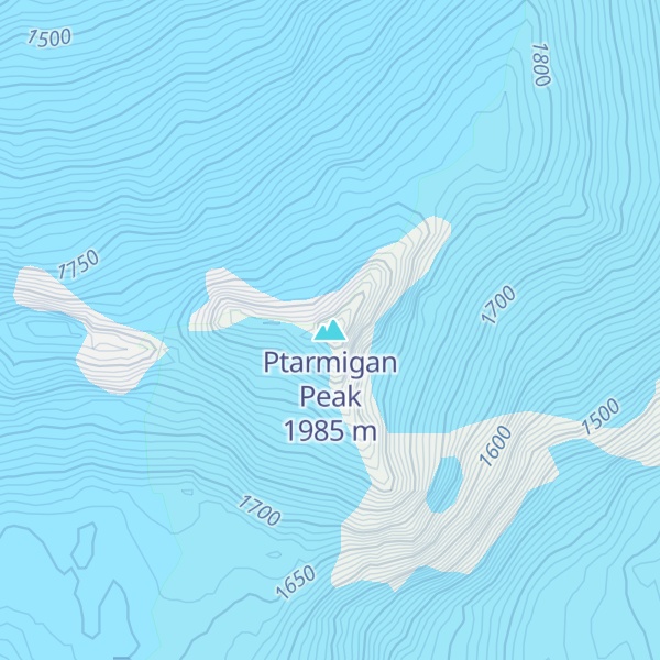 Map of Ptarmigan Peak