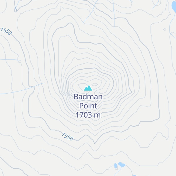 Map of Badman Point