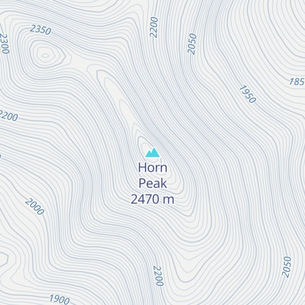 Map of Horn Peak