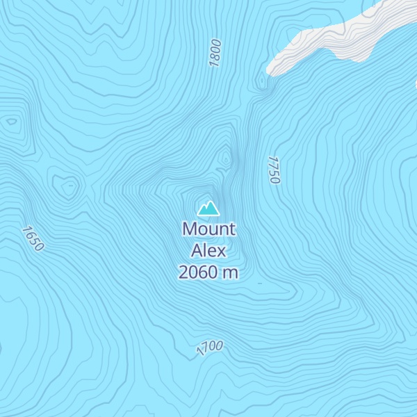 Map of Mount Alex