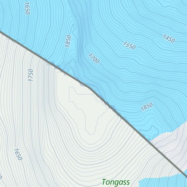 Map of Mount Pounder