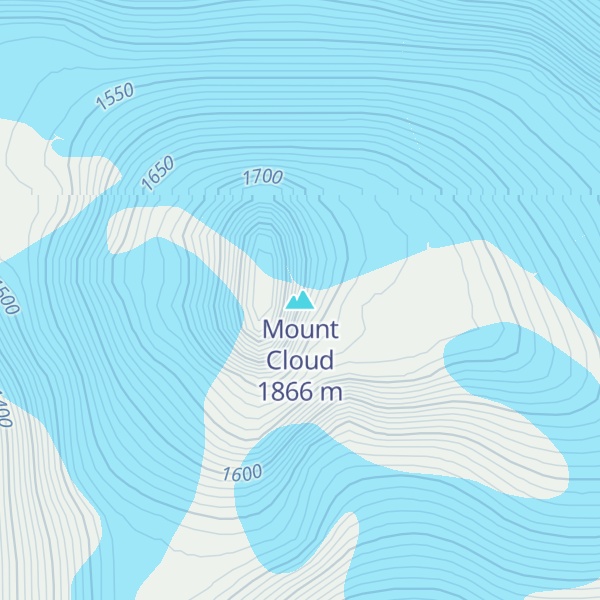 Map of Mount Cloud