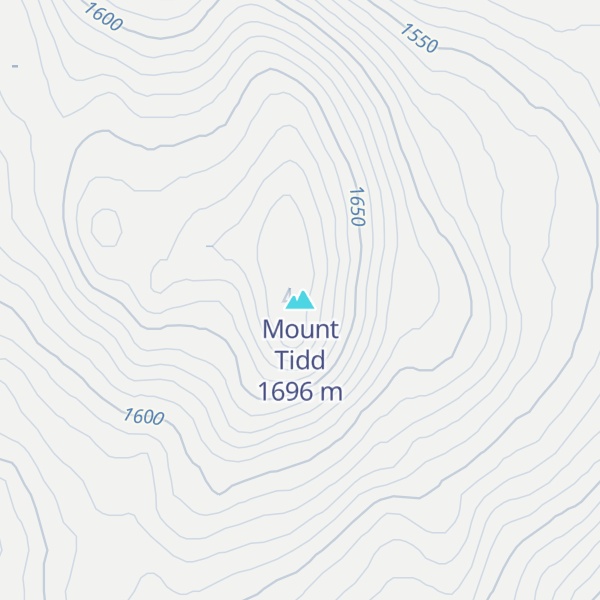Map of Mount Tidd