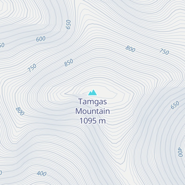 Map of Tamgas Mountain