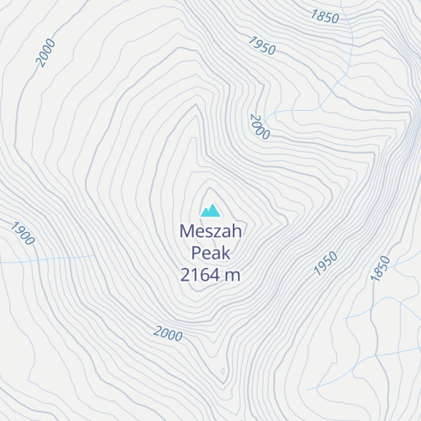 Map of Meszah Peak