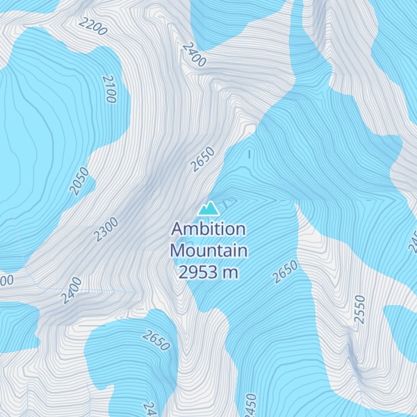 Map of Ambition Mountain