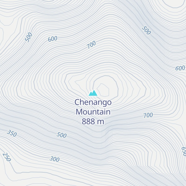 Map of Chenango Mountain