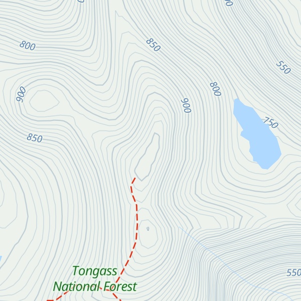 Map of Mahoney Mountain