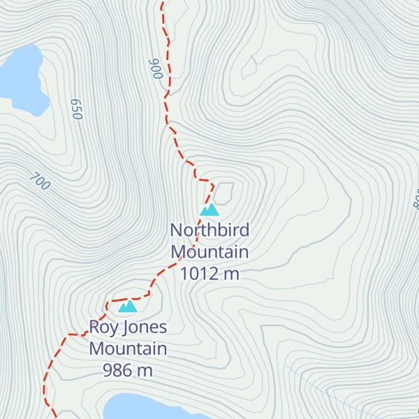 Map of Northbird Mountain