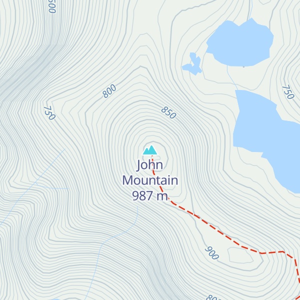 Map of John Mountain