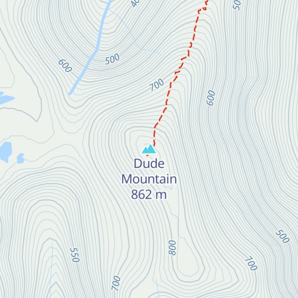 Map of Dude Mountain