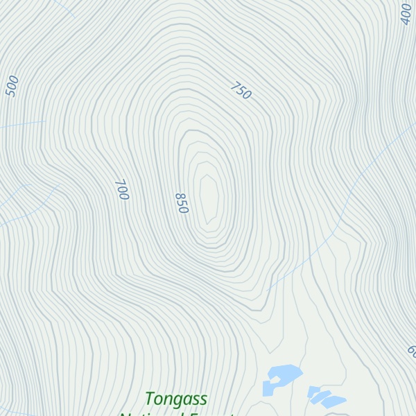 Map of Brown Mountain