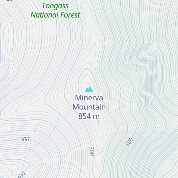 Map of Minerva Mountain