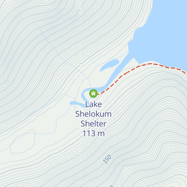 Map of Lake Shelokum Shelter