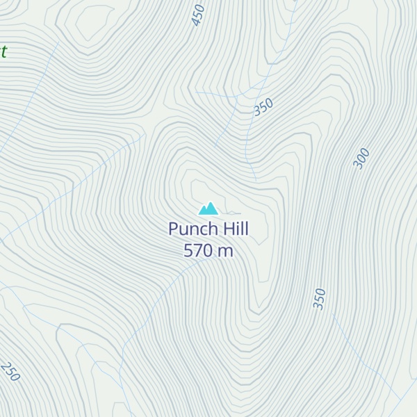 Map of Punch Hill