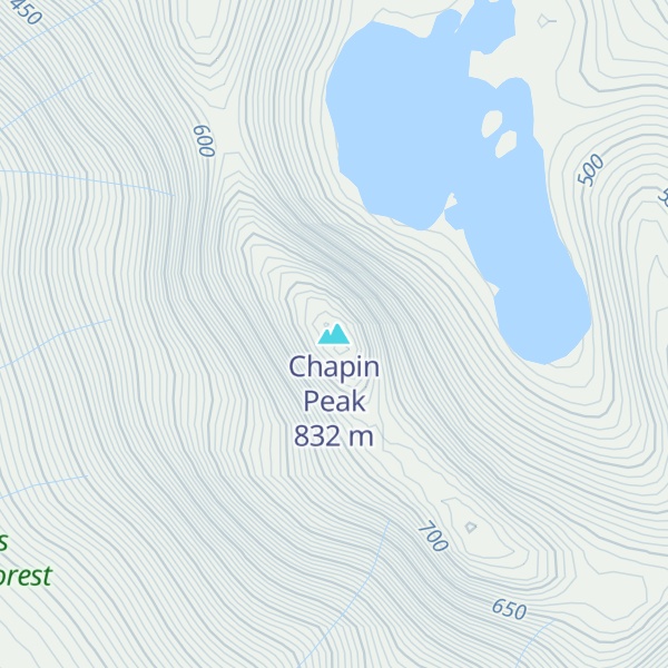 Map of Chapin Peak