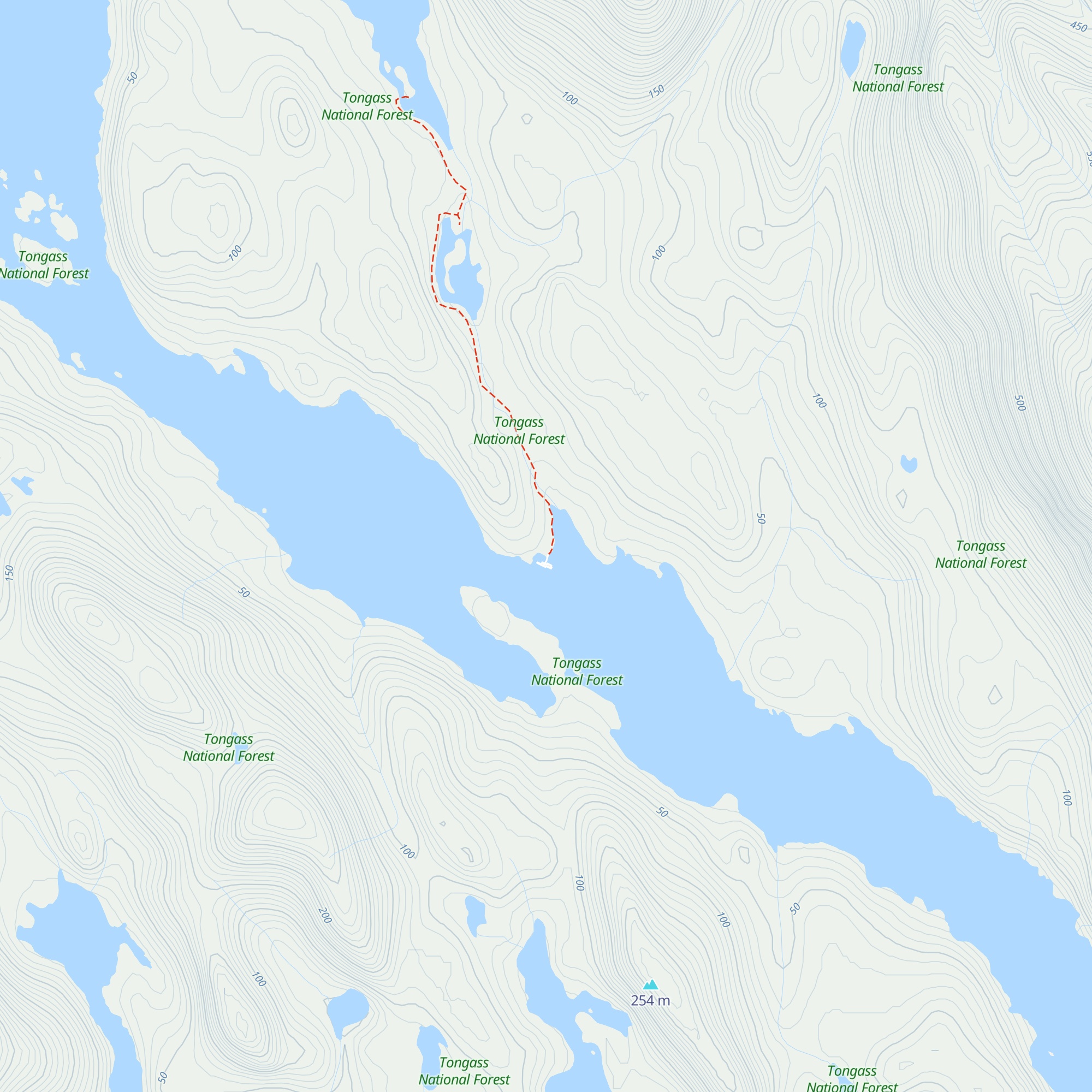 Yes Bay Lodge map