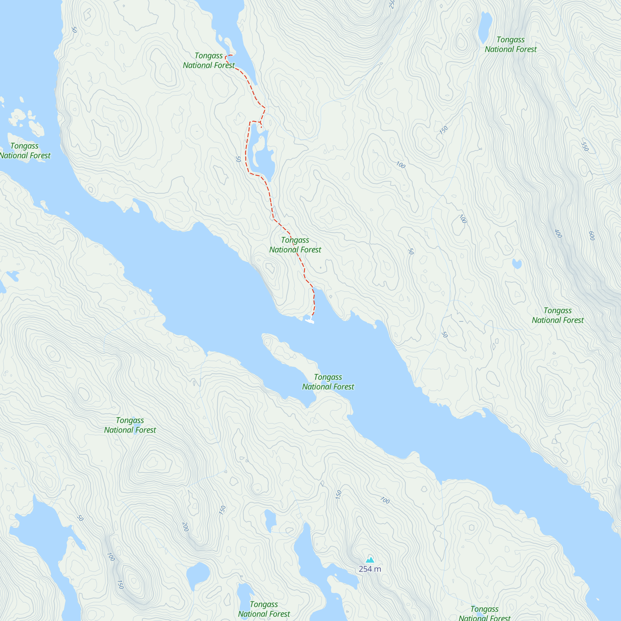 Yes Bay Lodge map