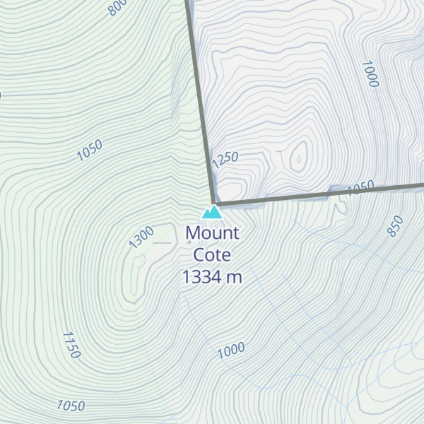 Map of Mount Cote
