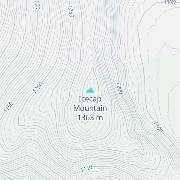 Map of Icecap Mountain