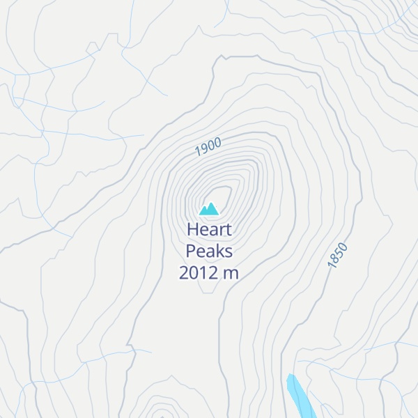 Map of Heart Peaks