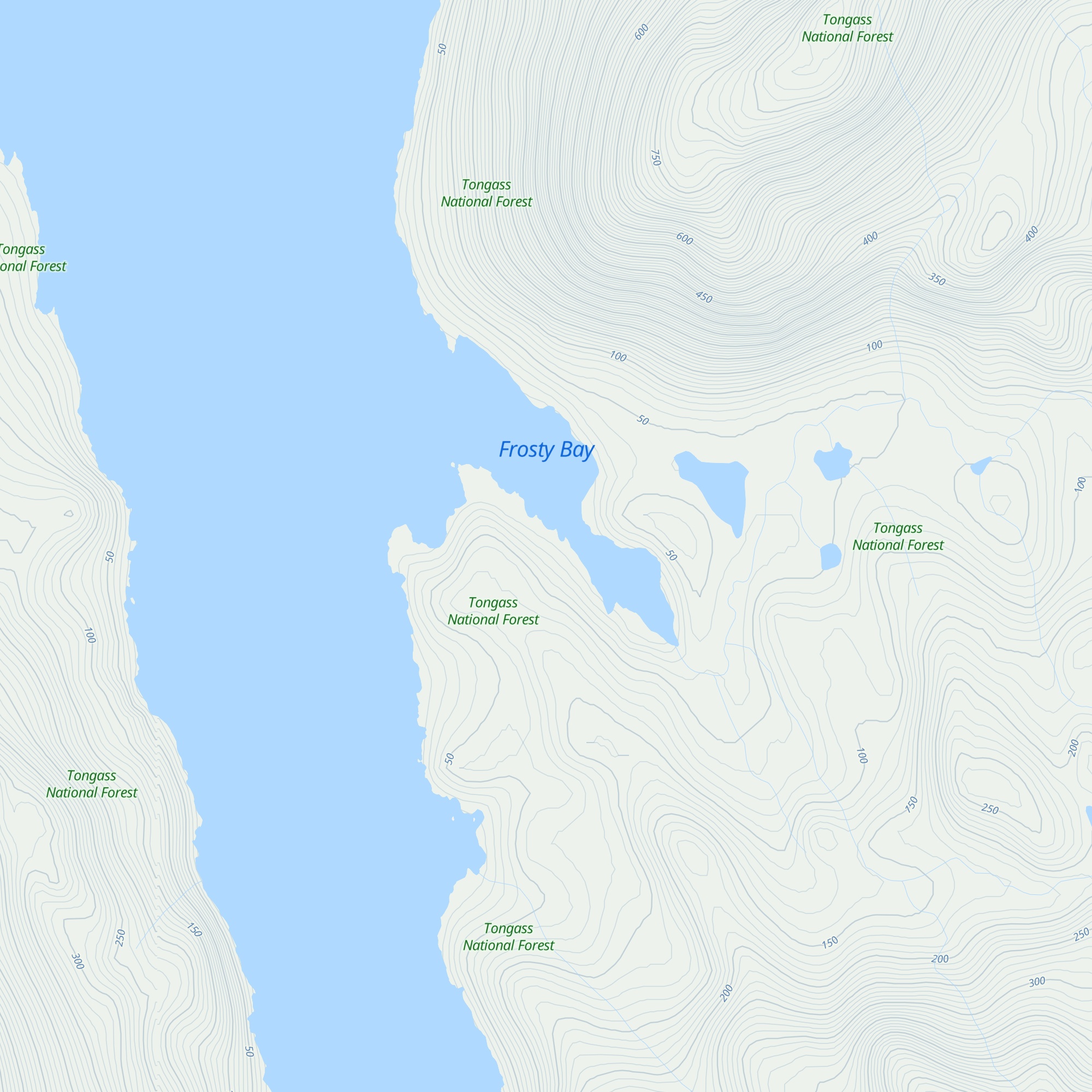 Frosty Bay Cabin map