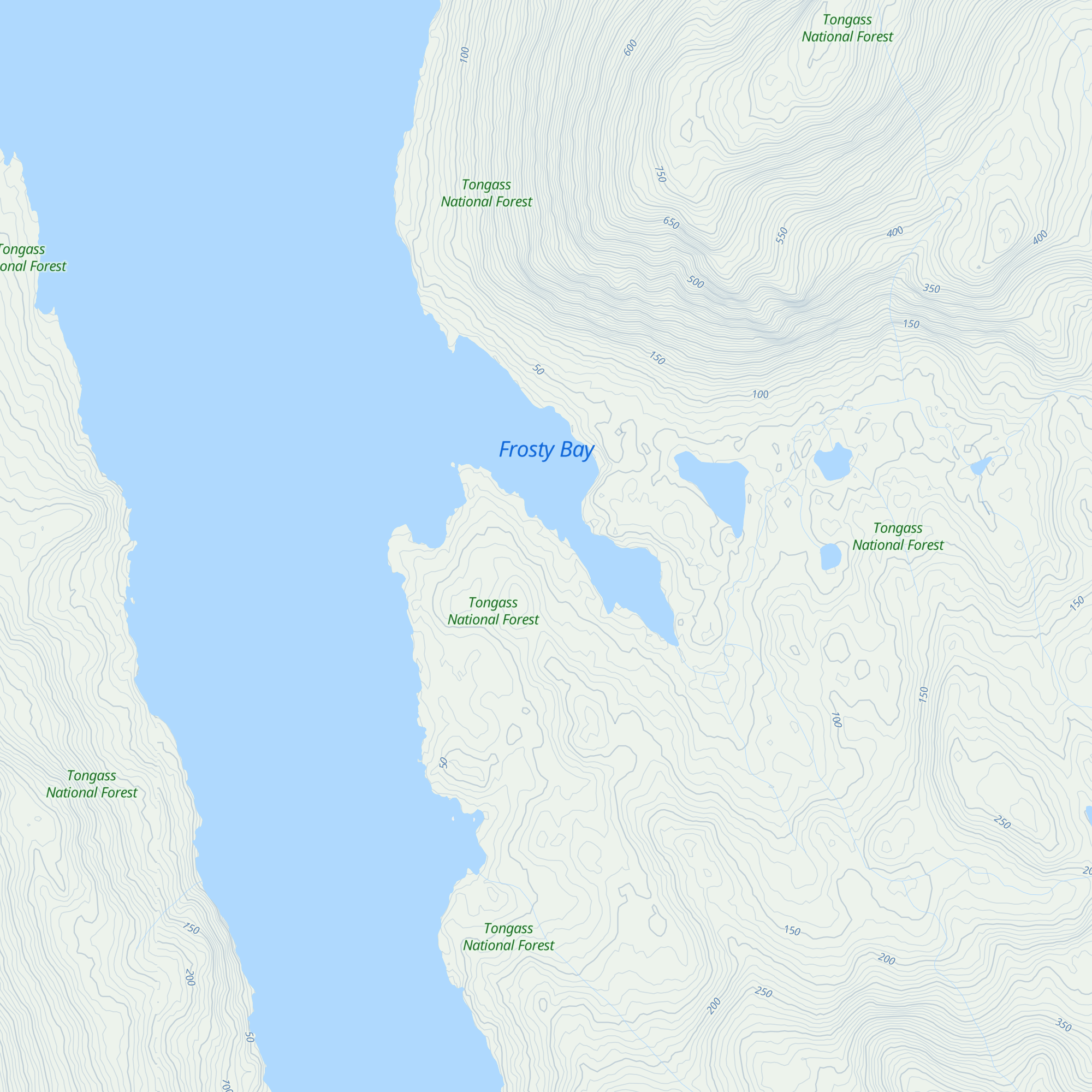 Frosty Bay Cabin map