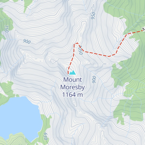 Map of Mount Moresby