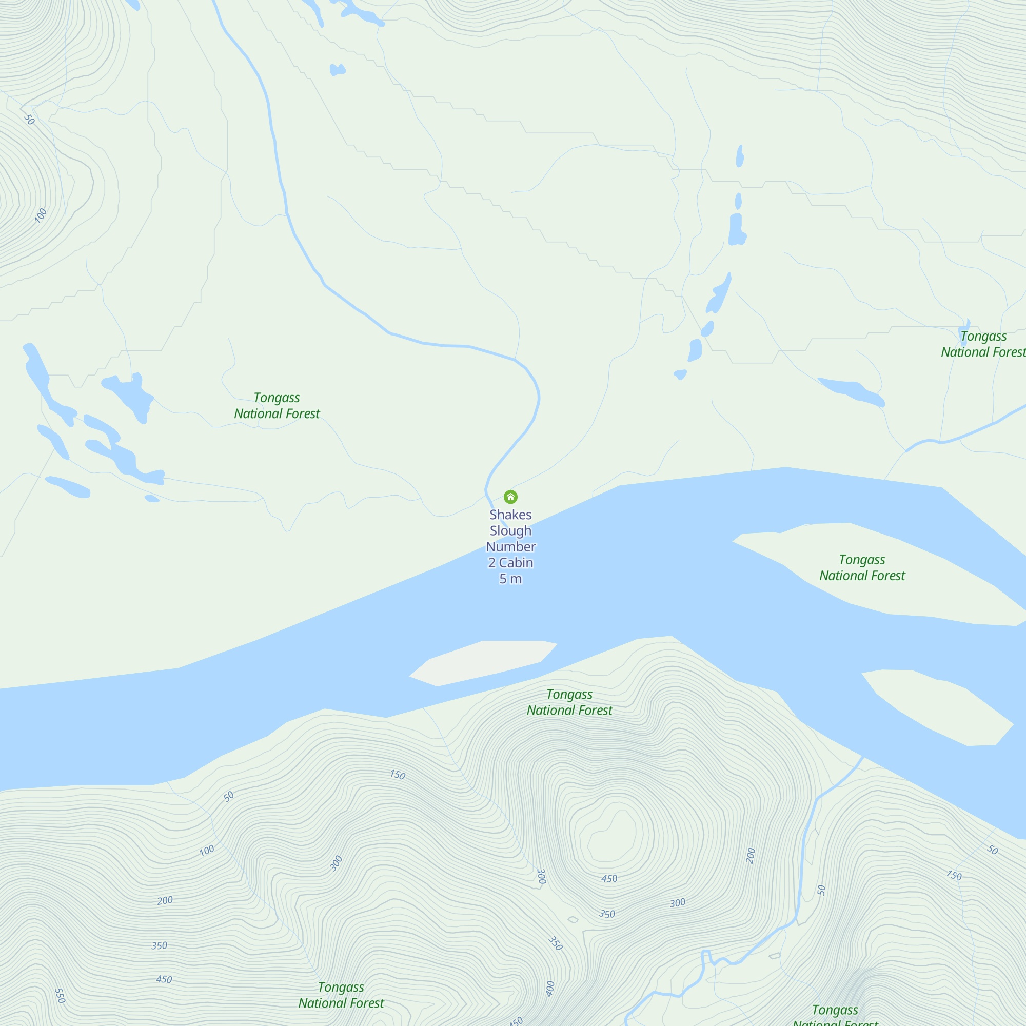 Shakes Slough Number 1 Cabin map