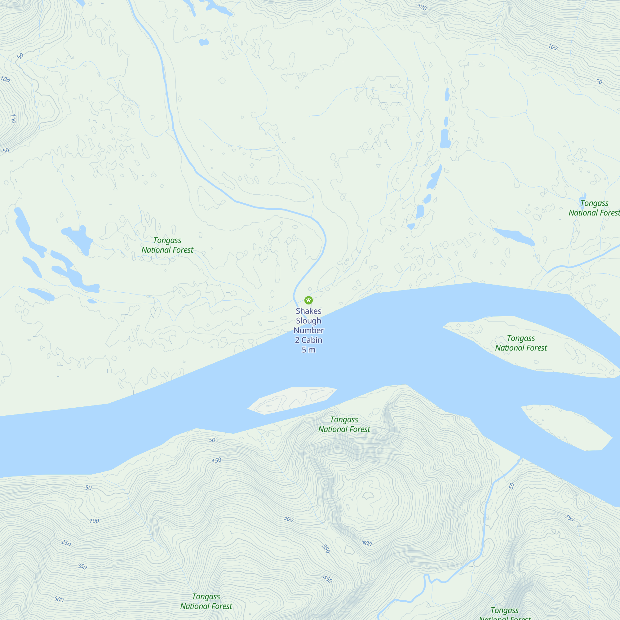 Shakes Slough Number 1 Cabin map