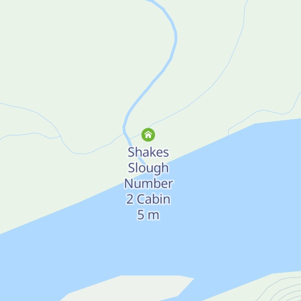 Map of Shakes Slough Number 1 Cabin