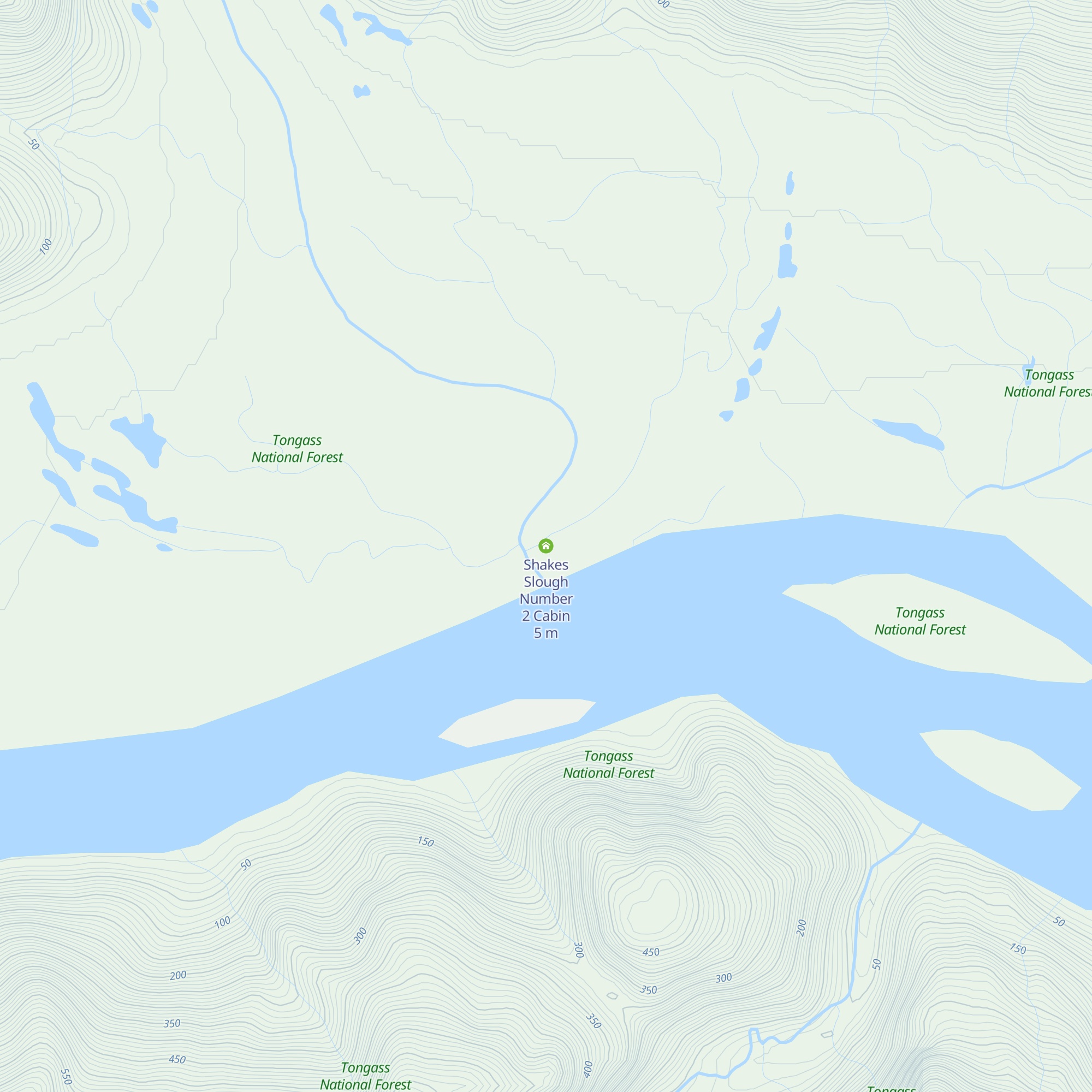 Shakes Slough Number 2 Cabin map