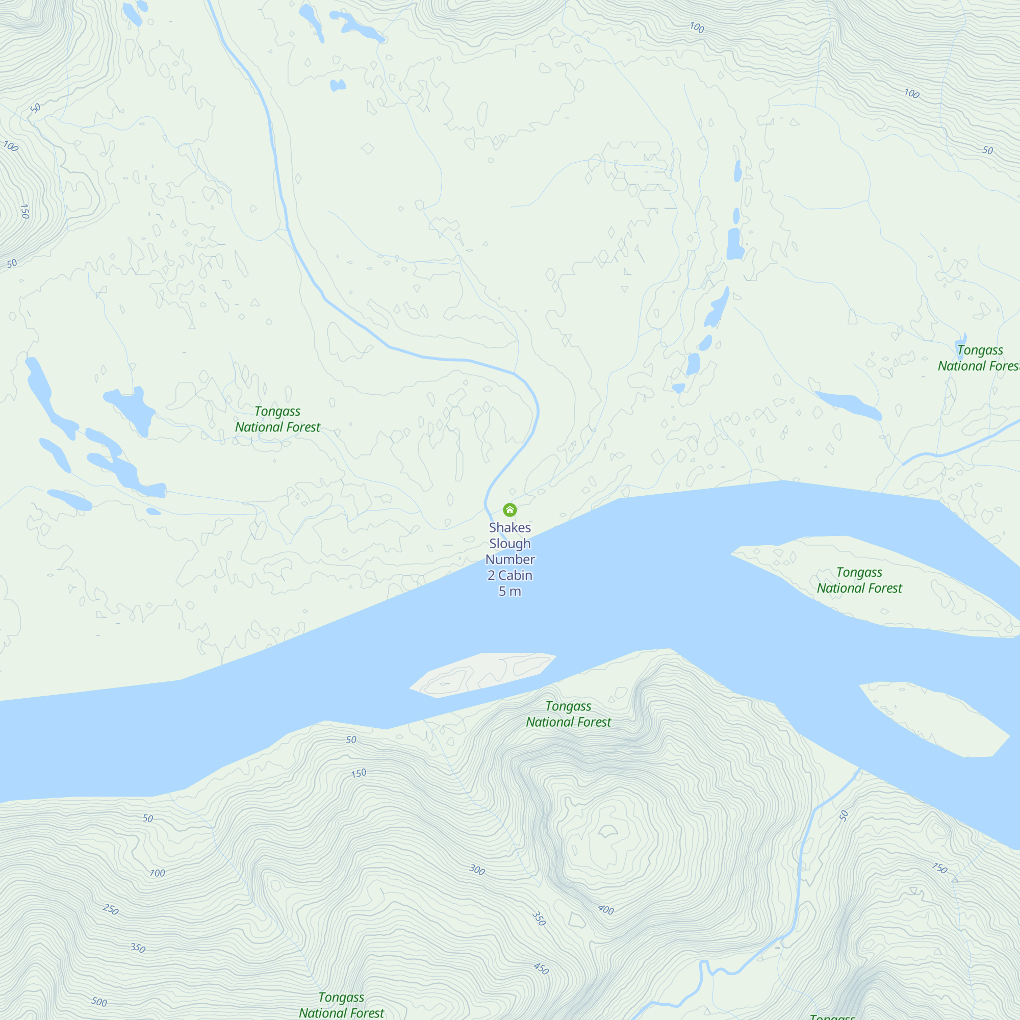 Shakes Slough Number 2 Cabin map
