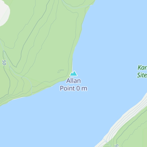 Map of Allan Point