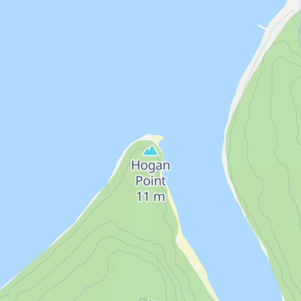 Map of Hogan Point