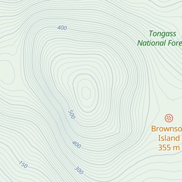 Map of Brownson Peak