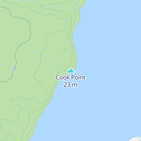 Map of Cook Point