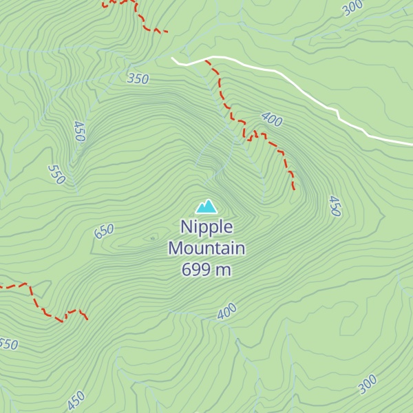 Map of Nipple Mountain