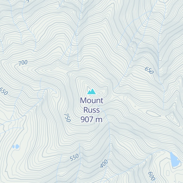 Map of Mount Russ