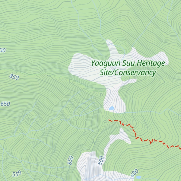Map of Mount Raymond