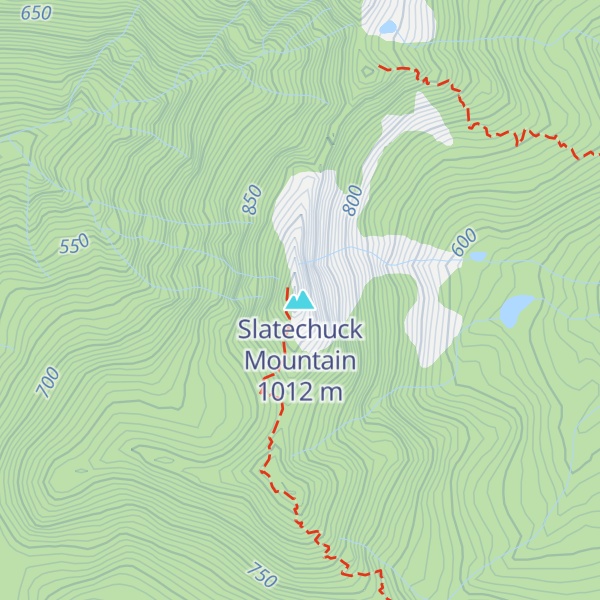 Map of Slatechuck Mountain