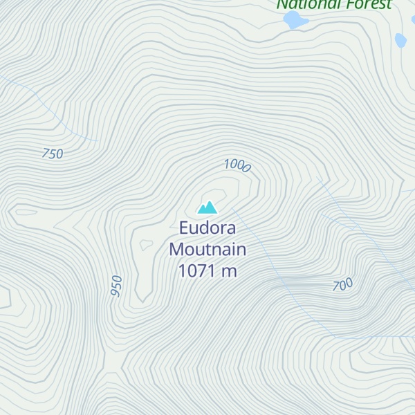 Map of Eudora Moutnain