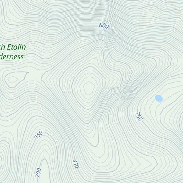 Map of Mount Etolin