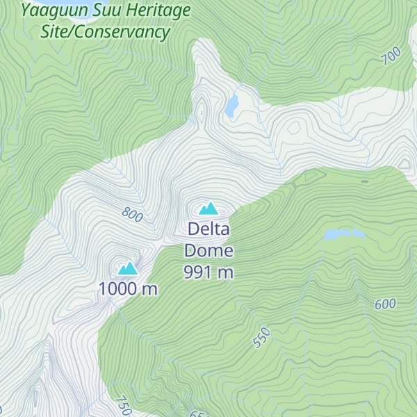 Map of Delta Dome